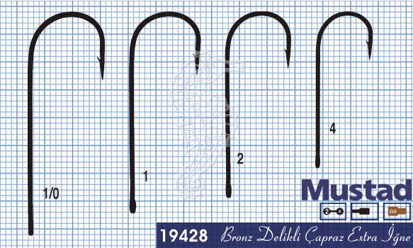 Mustad Olta İğnesi 19428 100lü - Resim 2