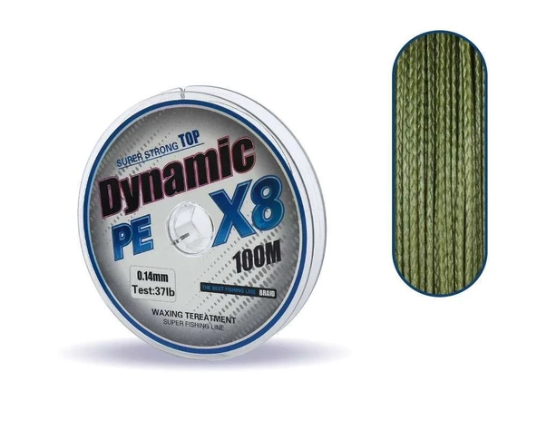 Captain Dynamic Soft PE 8 Örgü İp Misina 100mt Yeşil - Resim 10