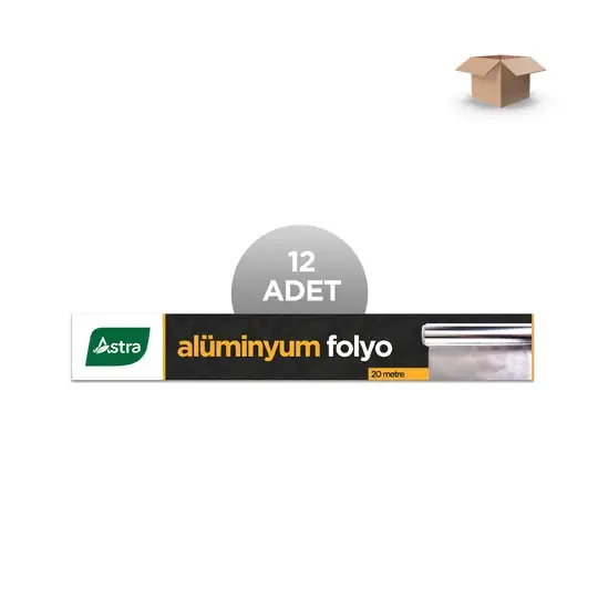ASTRA Toptan Alüminyum Folyo 30cm x 20m - Koli İçi 12'li ürün görseli 1