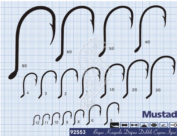 Mustad Olta İğnesi 92553 25li - Resim 3
