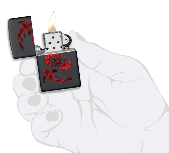 ZIPPO - Benzin - Ateş - 60006153 Koi - Resim 4