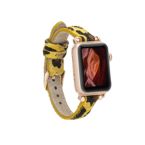 Apple Watch Uyumlu Deri Kordon 42-44-45mm LEO61 ürün görseli 1