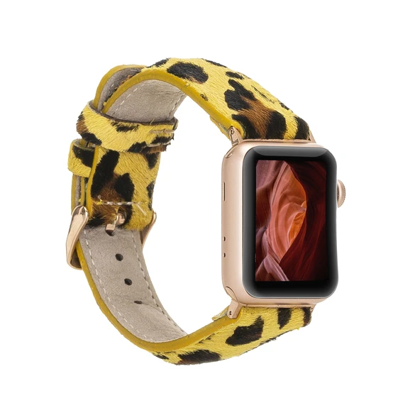 Apple Watch Uyumlu Deri Kordon 42-44-45mm LEO61 ürün görseli 1