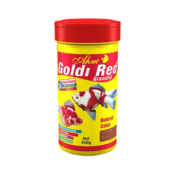 Ahm Goldi Red Granulat Balık Yemi 250 Ml ürün görseli 1