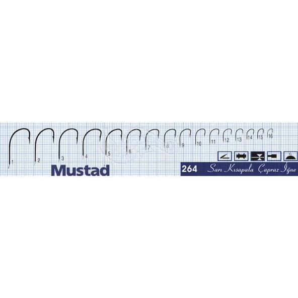 Mustad Olta İğnesi 264 50li - Resim 2