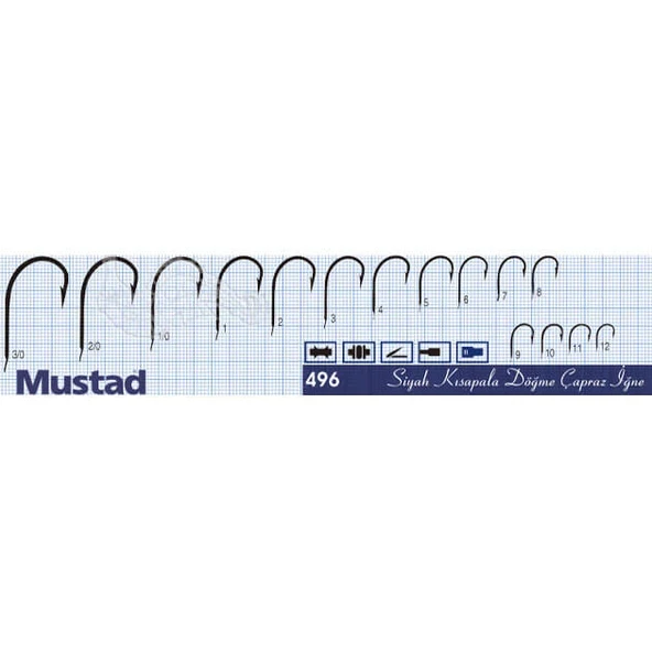 Mustad Olta İğnesi 496 50li - Resim 3