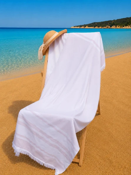 100x180 cm Büyük Boy Renkli Unisex Plaj Havlusu Baveno ürün görseli 1