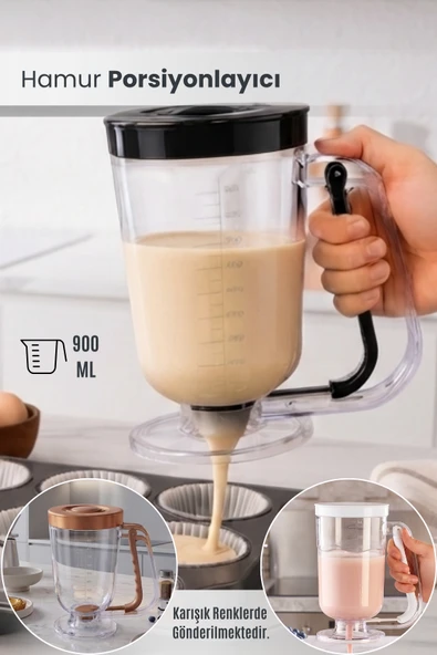 Hamur Porsiyonlayıcı Pankek Dağıtıcı Dökme Aparatı 900 ML ürün görseli 1