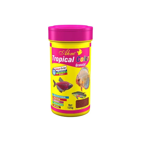 Ahm Tropical Colour Granulat Balık Yemi 250 Ml ürün görseli 1