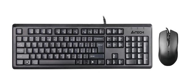 A4 Tech Kr-9276 Q Usb Fn Multimedya Klavye+Optik Kablolu Mouse Set ürün görseli 1