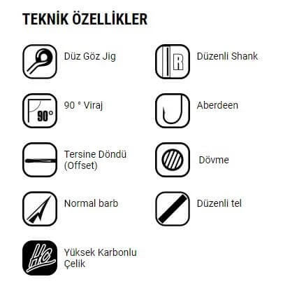 VMC Olta Jig İğnesi 7147BN 10lu - Resim 2