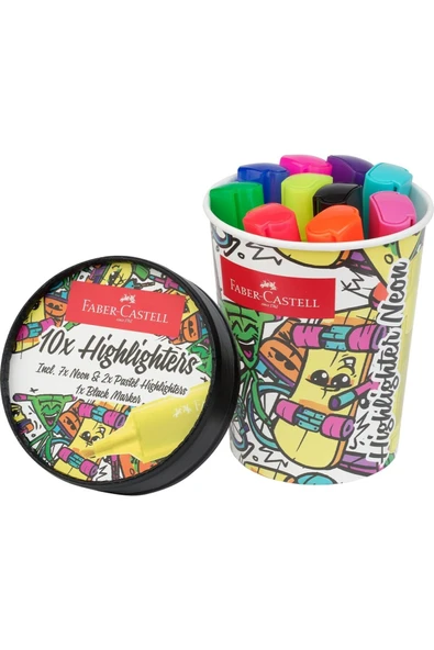 Textliner Ice Cream Neon Fosforlu Kalem Seti 10'lu ürün görseli 1