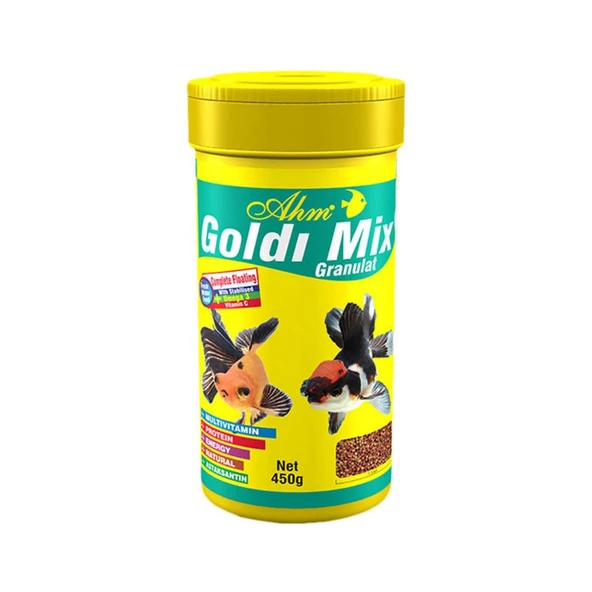 Ahm Goldi Mix Granulat Balık Yemi 250 Ml ürün görseli 1