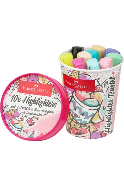 Textliner Ice Cream Pastel Fosforlu Kalem Seti 10'lu ürün görseli 1