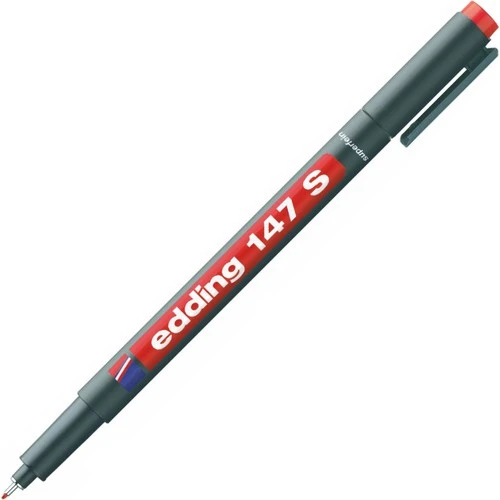 Edding 147 S Çok Amaçlı Asetat Kalemi Kırmızı 3'lü Paket ürün görseli 1