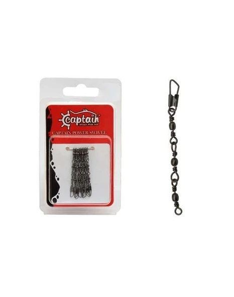Captain 5095 3 Zincir Klips 5li Paket Black Nikel ürün görseli 1