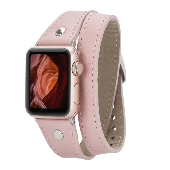 Apple Watch Uyumlu Deri Kordon 42-44-45mm Slim DT ST NU2 ürün görseli 1