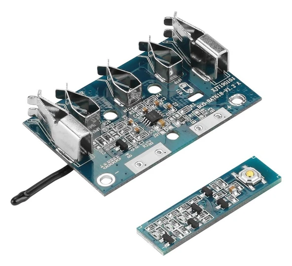BAT618 Uyumlu 18V 18650 Li-ion Batarya BMS Koruma Kartı Seti ürün görseli 1