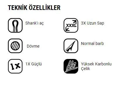 VMC Üçlü Olta İğnesi 9617PS - Resim 2