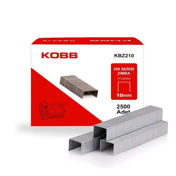 KOBB KBZ210 10mm 2500 Adet 200 Serisi Ağır Hizmet Tipi Zımba Teli ürün görseli 1