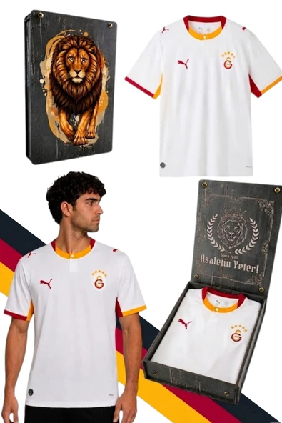 GS FRM 042 785002 GALATASARAY ORJİNAL LİSANSLI PUMA 2026/2027 ALTERNATİF BEYAZ  FORMA UV  KUTU HEDİYELİ ürün görseli 1