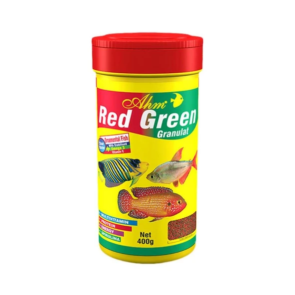 Ahm Red Green Granulat Balık Yemi 250 Ml ürün görseli 1