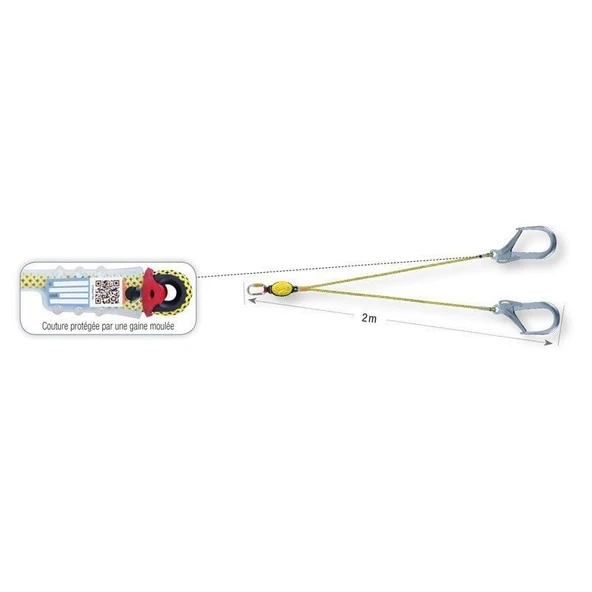 BEAL LONGE DYNAPRO AIR V HOOK XL 200 - Resim 4
