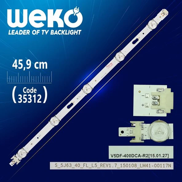 S_5J63_40_FL_L5_REV1.7_150108_LM41_00117N - 45.9 Cm 5 Ledli - (WK-932) Tv Led Bar (Tvnizi açıp içindeki led barla birebir aynısı olduğunu görmeden almayınız. Sonrasında iade ALMAMAKTAYIZ.) ürün görseli 1