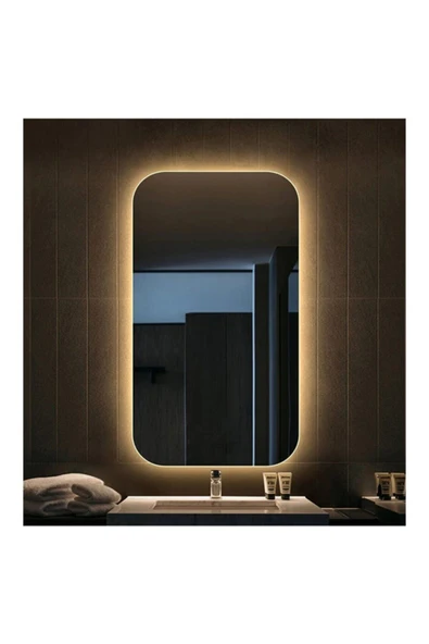 GLOBAL LED MIRROR 60x90 Cm Ledli Ayna Banyo Aynası Dekoratif Ayna Boy Ayna Salon Duvar Ayna ürün görseli 1