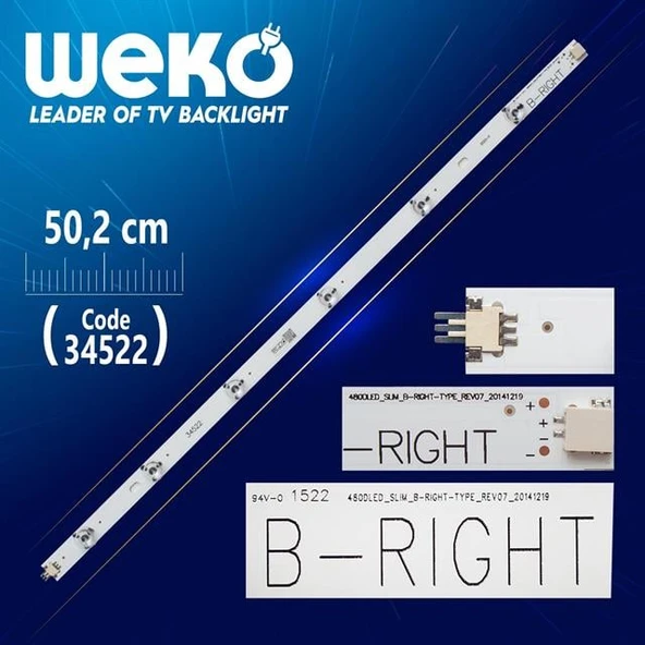 480Dled_Slım_B-Rıght-Type_Rev07 - 50.2 Cm 6 Ledli (Wk-615) ürün görseli 1