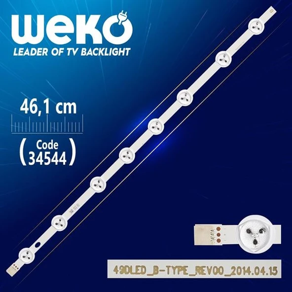 49Dled_B-Type_Rev00 - 46.1 Cm 8 Ledli - (Wk-101) ürün görseli 1
