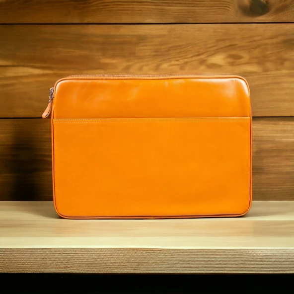 Awe 15 inç MacBook Ve Pc Uyumlu Deri Kılıf RST2 Taba ürün görseli 1