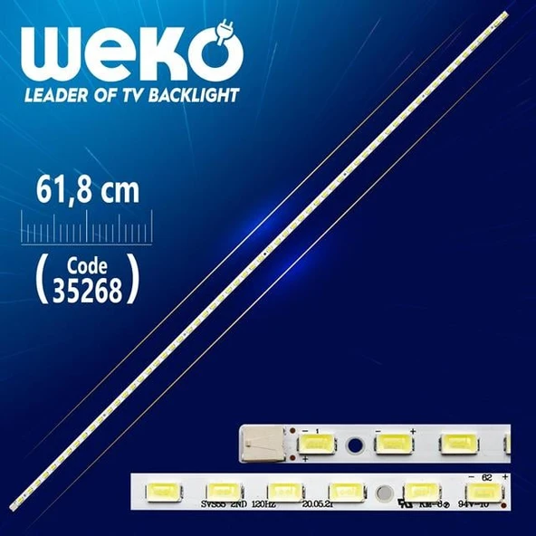 SVS55_2ND_120HZ - 61.8 Cm 62 Ledli - (WK-914) Tv Led Bar (Tvnizi açıp içindeki led barla birebir aynısı olduğunu görmeden almayınız. Sonrasında iade ALMAMAKTAYIZ.) ürün görseli 1