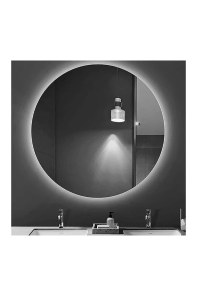 GLOBAL LED MIRROR 60 cm Yuvarlak Ledli Ayna Banyo Aynası Dekoratif Ayna Boy Ayna Salon Duvar Ayna ürün görseli 1