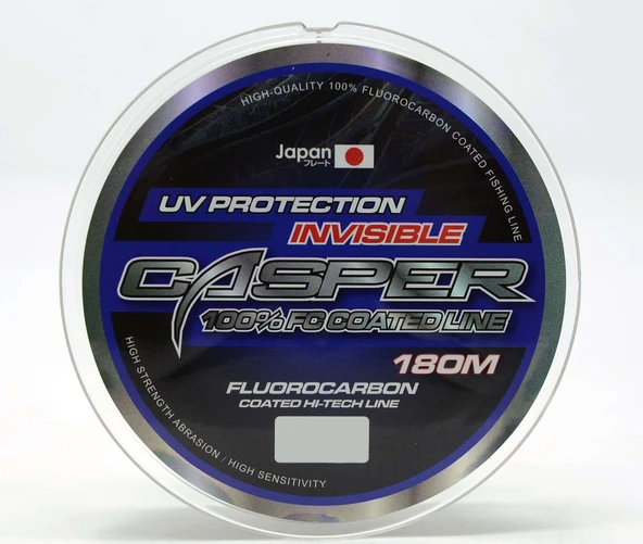 Captain Casper İnvisible %100 FC COATED Misina 180mt ürün görseli 1