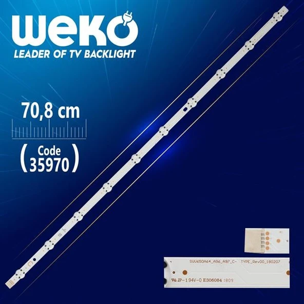 SVV650A64_A96_A97_C- TYPE_REV00_180207 70.8 Cm Tv Led Bar (Tvnizi açıp içindeki led barla birebir aynısı olduğunu görmeden almayınız. Sonrasında iade ALMAMAKTAYIZ.) ürün görseli 1