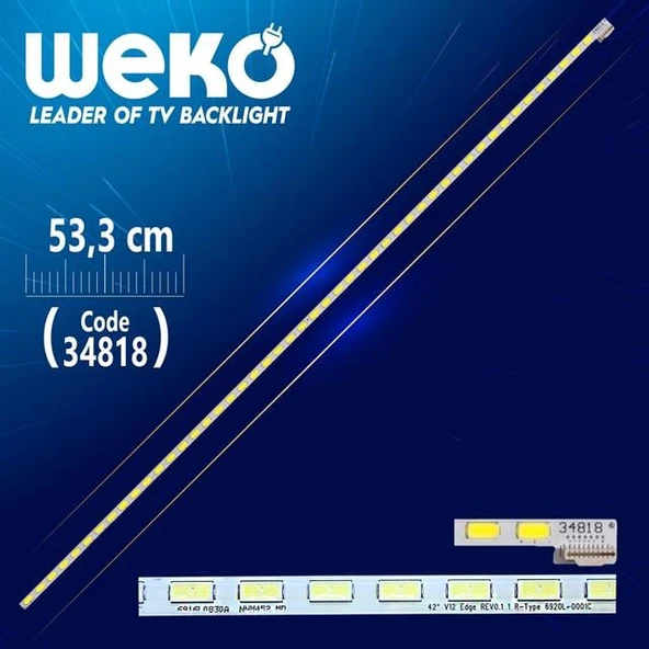 42 V12 Edge Rev0.1 1 R-Type 6920L-0001C - 53.3 Cm 48 Ledli - (Wk-204) ürün görseli 1