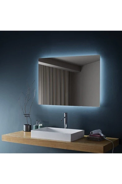 GLOBAL LED MIRROR 70x60 Ledli Ayna Banyo Aynası Işıklı Ayna ürün görseli 1