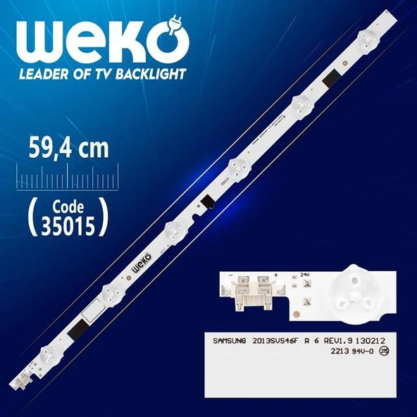 2013SVS46 L 9 REV1.9 130212 - D2GE-460SCA-R3 - 46E25308A - LEFT -  39.2 CM 6 LEDLİ Tv Led Bar (Tvnizi açıp içindeki led barla birebir aynısı olduğunu görmeden almayınız. Sonrasında iade ALMAMAKTAYIZ.) ürün görseli 1
