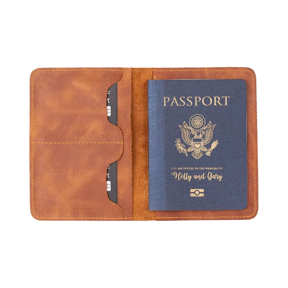 Viaggio Hakiki Deri El Yapımı Pasaport Kılıfı – Kart Bölmeli Seyahat Cüzdanı, Pasaport Koruyucu Deri Organizer ürün görseli 1