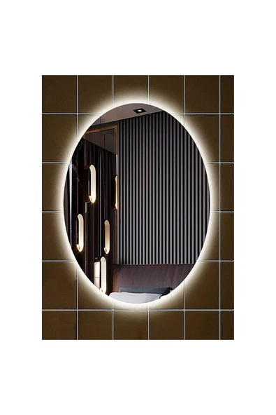GLOBAL LED MIRROR Elips Ledli Banyo Aynası - Resim 5