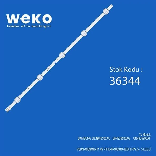 V8dn-490Smb-R1 49¨-Fhd-R-180319-Jedı 2-6*2.5 - 5 Ledli ürün görseli 1