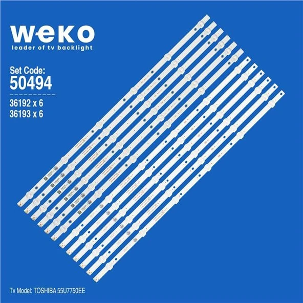 Wkset-5494 36192X6 36193X6 K550wd7 A3 6X12 Typ-A -B 12 Adet Led Bar (Tvnizi açıp içindeki led barla birebir aynısı olduğunu görmeden almayınız. Sonrasında iade ALMAMAKTAYIZ.) ürün görseli 1