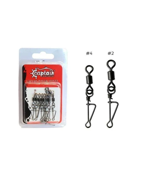 Captain 5035 Kilitli Klips Rolling 10lu Paket Black Nikel ürün görseli 1