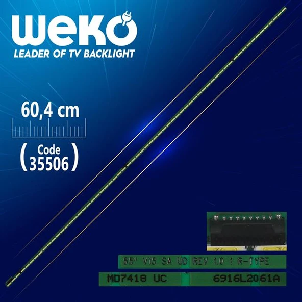 55'' V15 SA UD REV 1.0 1 R-TYPE - 63 Ledli 60.4 Cm - WK-153 Led Tv Bar ürün görseli 1