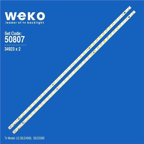 Wkset-5807 34923X2 31T12-01A - T315hw05 V1  2 Adet Led Bar (36Led) (Tvnizi açıp içindeki led barla birebir aynısı olduğunu görmeden almayınız. Sonrasında iade ALMAMAKTAYIZ.) ürün görseli 1