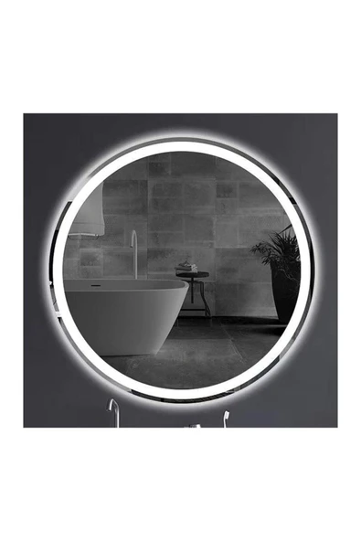 GLOBAL LED MIRROR 70 cm Kumlamalı Ledli Yuvarlak Ayna Banyo Aynası Dekoratif Ayna Boy Ayna Salon Duvar Ayna ürün görseli 1