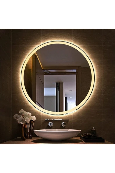 GLOBAL LED MIRROR Banyo,lavabo Aynası Ledli Yuvarlak 82 Cm Çapında 4 Mm Flotal Ayna ürün görseli 1