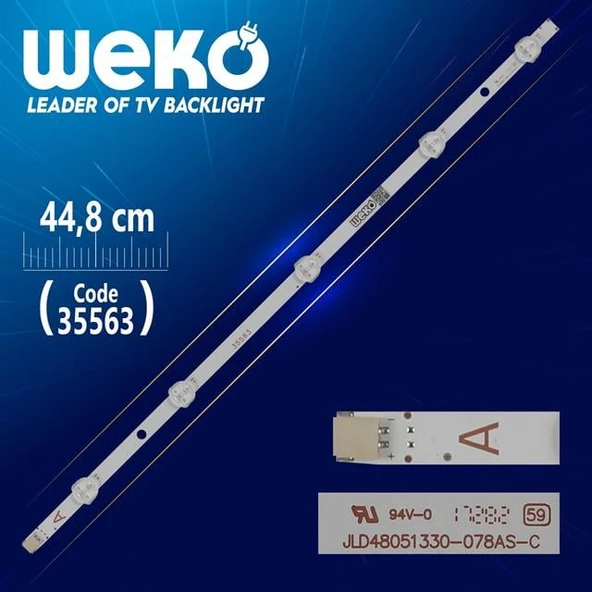 JL.D48051330-078AS-C 18AD53-2 0324 - 44.8 Cm  5 Ledli - WK-1081 Led Tv Bar ürün görseli 1