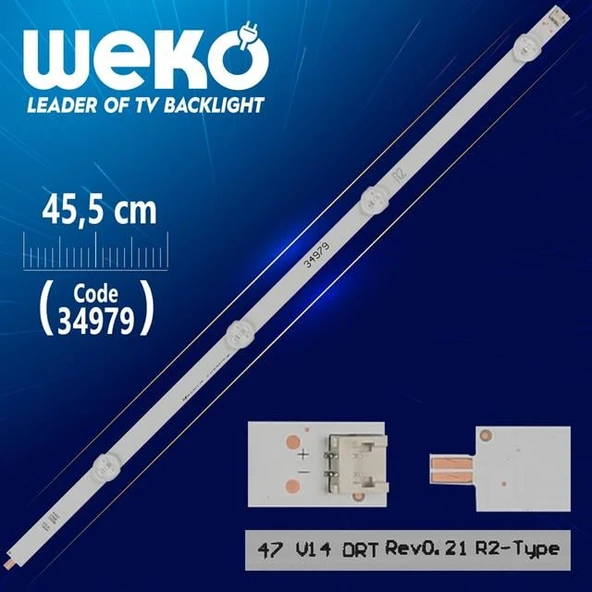 47 V14 Drt Rev0.2 1 R2-Type - 45.5 Cm 4 Ledli - (Wk-85) ürün görseli 1